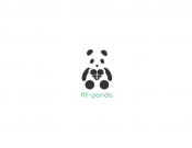 Projekt graficzny, nazwa firmy, tworzenie logo firm Fit-Panda -  firmy z branży fitness - bartkyoner