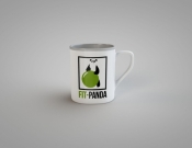 Projekt graficzny, nazwa firmy, tworzenie logo firm Fit-Panda -  firmy z branży fitness - Halindor