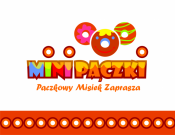Projekt graficzny, nazwa firmy, tworzenie logo firm Logo mini Pączki - P4vision