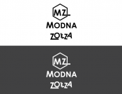 Projekt graficzny, nazwa firmy, tworzenie logo firm LOGO - MODNA ZOŁZA - ewelajncz
