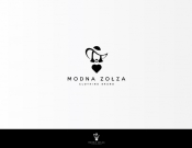 Projekt graficzny, nazwa firmy, tworzenie logo firm LOGO - MODNA ZOŁZA - ADesigne
