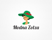 Projekt graficzny, nazwa firmy, tworzenie logo firm LOGO - MODNA ZOŁZA - bazi