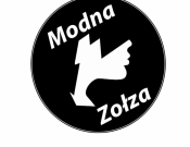 Projekt graficzny, nazwa firmy, tworzenie logo firm LOGO - MODNA ZOŁZA - claxon