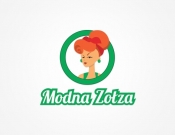 Projekt graficzny, nazwa firmy, tworzenie logo firm LOGO - MODNA ZOŁZA - bazi
