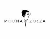 Projekt graficzny, nazwa firmy, tworzenie logo firm LOGO - MODNA ZOŁZA - lila_f