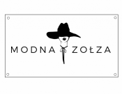 Projekt graficzny, nazwa firmy, tworzenie logo firm LOGO - MODNA ZOŁZA - lila_f