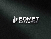 Projekt graficzny, nazwa firmy, tworzenie logo firm Logo firmy Bomet, branża metalowa  - projektor