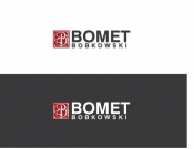 Projekt graficzny, nazwa firmy, tworzenie logo firm Logo firmy Bomet, branża metalowa  - RufArt