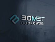 Projekt graficzny, nazwa firmy, tworzenie logo firm Logo firmy Bomet, branża metalowa  - moonka