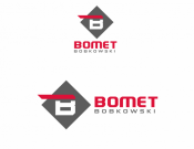 Projekt graficzny, nazwa firmy, tworzenie logo firm Logo firmy Bomet, branża metalowa  - myConcepT