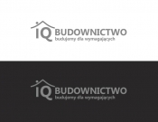 Projekt graficzny, nazwa firmy, tworzenie logo firm Logo firmy budowlanej IQ Budownictwo - Flóki