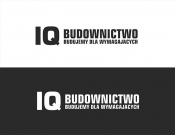 Projekt graficzny, nazwa firmy, tworzenie logo firm Logo firmy budowlanej IQ Budownictwo - OBSYDIAN