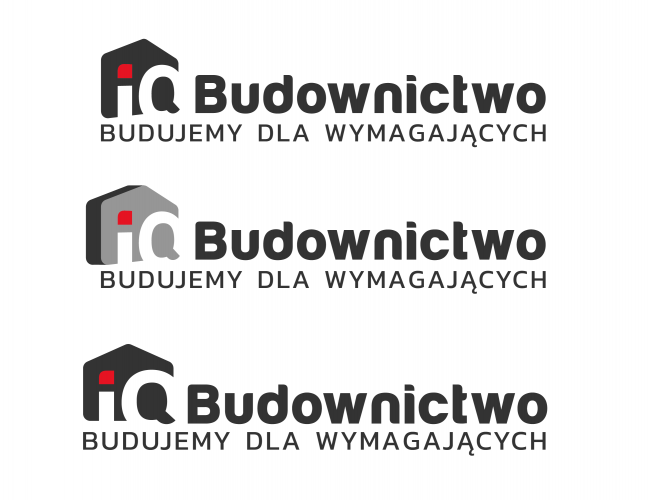 Projektowanie logo dla firm,  Logo firmy budowlanej IQ Budownictwo, logo firm - alek