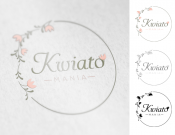 Projekt graficzny, nazwa firmy, tworzenie logo firm Logo dla kwiaciarni Kwiatomania - tyna