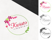Projekt graficzny, nazwa firmy, tworzenie logo firm Logo dla kwiaciarni Kwiatomania - tyna