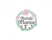 Projekt graficzny, nazwa firmy, tworzenie logo firm Logo dla kwiaciarni Kwiatomania - romero