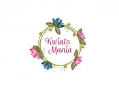 Projekt graficzny, nazwa firmy, tworzenie logo firm Logo dla kwiaciarni Kwiatomania - anusha