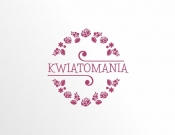 Projekt graficzny, nazwa firmy, tworzenie logo firm Logo dla kwiaciarni Kwiatomania - DiTom