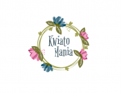 Projekt graficzny, nazwa firmy, tworzenie logo firm Logo dla kwiaciarni Kwiatomania - anusha