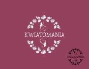 Projekt graficzny, nazwa firmy, tworzenie logo firm Logo dla kwiaciarni Kwiatomania - DiTom