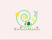 Projekt graficzny, nazwa firmy, tworzenie logo firm Logo dla kwiaciarni Kwiatomania - Adaspiano