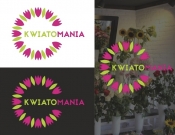 Projekt graficzny, nazwa firmy, tworzenie logo firm Logo dla kwiaciarni Kwiatomania - AMStudio