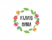 Projekt graficzny, nazwa firmy, tworzenie logo firm Logo dla kwiaciarni Kwiatomania - Renka