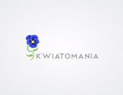 Projekt graficzny, nazwa firmy, tworzenie logo firm Logo dla kwiaciarni Kwiatomania - TurkusArt