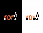 Projekt graficzny, nazwa firmy, tworzenie logo firm Logo dla sklepu Wow house  - Polelumlelum