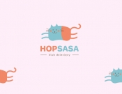 Projekt graficzny, nazwa firmy, tworzenie logo firm LOGO dla żłobka HOPSASA - p.design