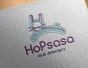 Projekt graficzny, nazwa firmy, tworzenie logo firm LOGO dla żłobka HOPSASA - Peka