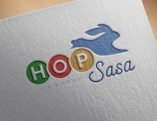 Projekt graficzny, nazwa firmy, tworzenie logo firm LOGO dla żłobka HOPSASA - feim