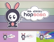 Projekt graficzny, nazwa firmy, tworzenie logo firm LOGO dla żłobka HOPSASA - samud