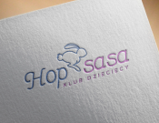 Projekt graficzny, nazwa firmy, tworzenie logo firm LOGO dla żłobka HOPSASA - lyset