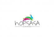 Projekt graficzny, nazwa firmy, tworzenie logo firm LOGO dla żłobka HOPSASA - kokoni