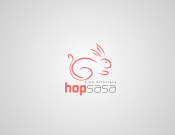 Projekt graficzny, nazwa firmy, tworzenie logo firm LOGO dla żłobka HOPSASA - malarz