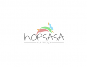 Projekt graficzny, nazwa firmy, tworzenie logo firm LOGO dla żłobka HOPSASA - kokoni