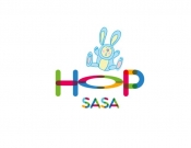 Projekt graficzny, nazwa firmy, tworzenie logo firm LOGO dla żłobka HOPSASA - LakszmiStudio