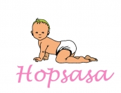Projekt graficzny, nazwa firmy, tworzenie logo firm LOGO dla żłobka HOPSASA - gramar