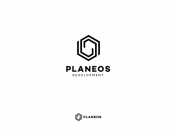 Projekt graficzny, nazwa firmy, tworzenie logo firm PLANEOS - konkurs LOGO - p.design