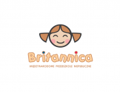Projekt graficzny, nazwa firmy, tworzenie logo firm Logo Przedszkola BRITANNICA - Aspiracja