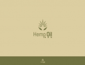 Projekt graficzny, nazwa firmy, tworzenie logo firm Logo dla marki Hemp Oil - ADesigne