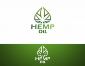 Projekt graficzny, nazwa firmy, tworzenie logo firm Logo dla marki Hemp Oil - pixels4you