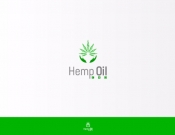 Projekt graficzny, nazwa firmy, tworzenie logo firm Logo dla marki Hemp Oil - ADesigne