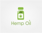 Projekt graficzny, nazwa firmy, tworzenie logo firm Logo dla marki Hemp Oil - kwiatekman