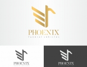 Projekt graficzny, nazwa firmy, tworzenie logo firm PHOENIX zabudowy pojazdy pogrzebowe - WyższyLevel