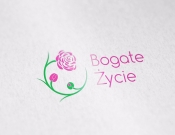 Projekt graficzny, nazwa firmy, tworzenie logo firm B O G A T E  Ż Y C I E  - logo - bazi