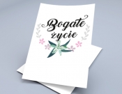 Projekt graficzny, nazwa firmy, tworzenie logo firm B O G A T E  Ż Y C I E  - logo - Anita79