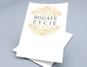 Projekt graficzny, nazwa firmy, tworzenie logo firm B O G A T E  Ż Y C I E  - logo - Anita79