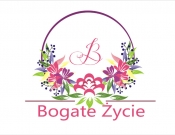 Projekt graficzny, nazwa firmy, tworzenie logo firm B O G A T E  Ż Y C I E  - logo - Atyde